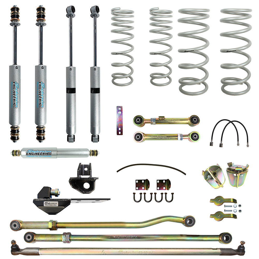 Superior Engineering 4 Inch (100mm) Lift Kit Suitable For Nissan Patrol GQ - SUP-GQ-KIT-4INCH